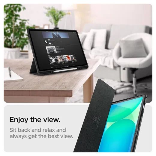 Spigen Ultra Hybrid Pro Samsung Galaxy Tab S10 FE Plus Hoes Zwart afbeelding 3