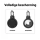 Apple AirTag TPU Sleutelhanger Hoesje Waterdicht Zwart (4-Pack) afbeelding 4