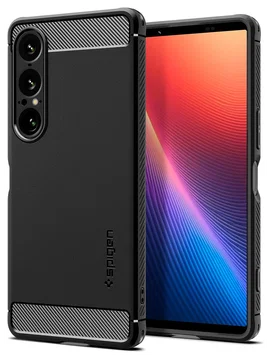 Spigen Rugged Armor Sony Xperia 1 VII Hoesje Back Cover Zwart
