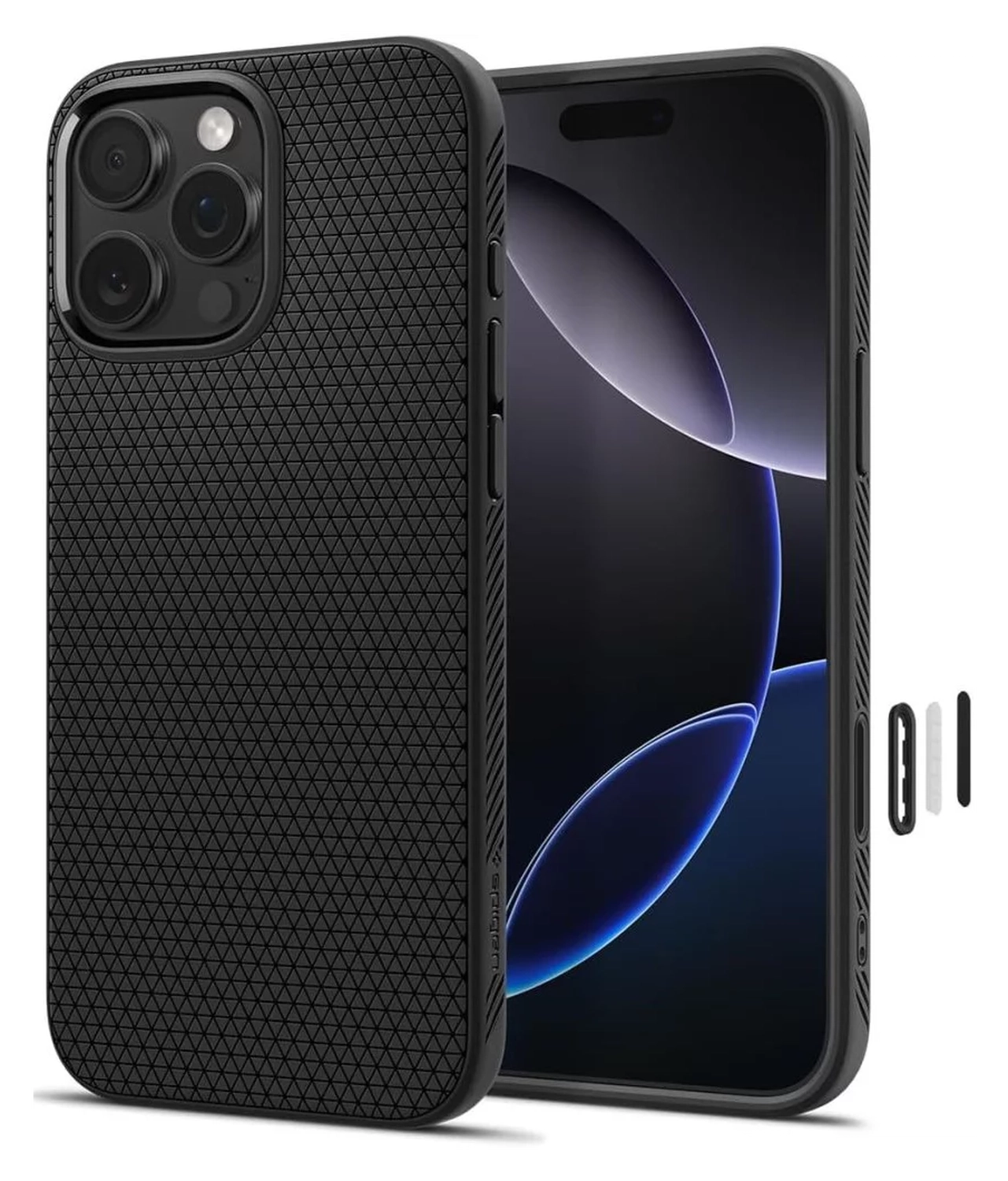 Spigen Liquid Air T MagFit Apple iPhone 16 Pro Max Hoesje Back Cover Matte Zwart afbeelding 1