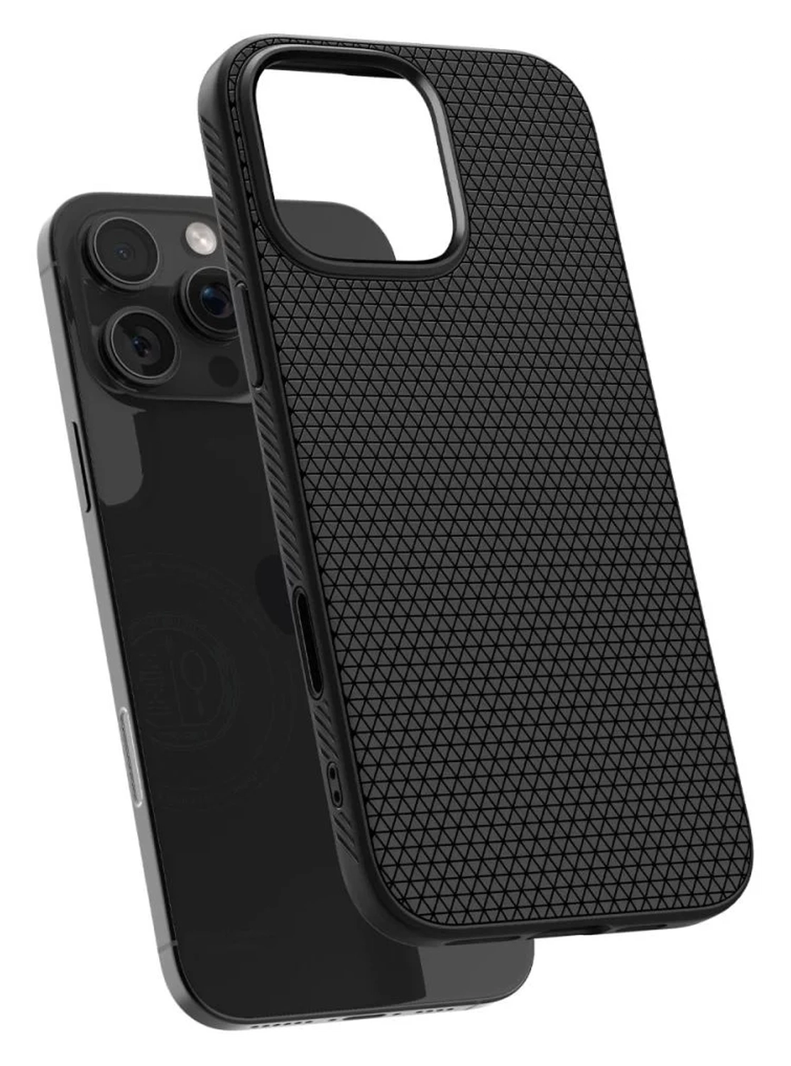 Spigen Liquid Air T MagFit Apple iPhone 16 Pro Max Hoesje Back Cover Matte Zwart afbeelding 13