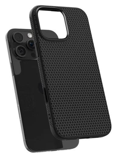 Spigen Liquid Air T MagFit Apple iPhone 16 Pro Max Hoesje Back Cover Matte Zwart afbeelding 13