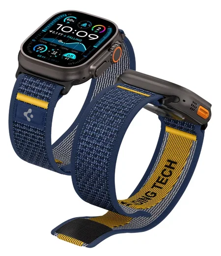 Spigen Athlex Air Apple Watch Bandje - 1-10/SE/Ultra 42/44/45/46/49MM - Blauw afbeelding 1