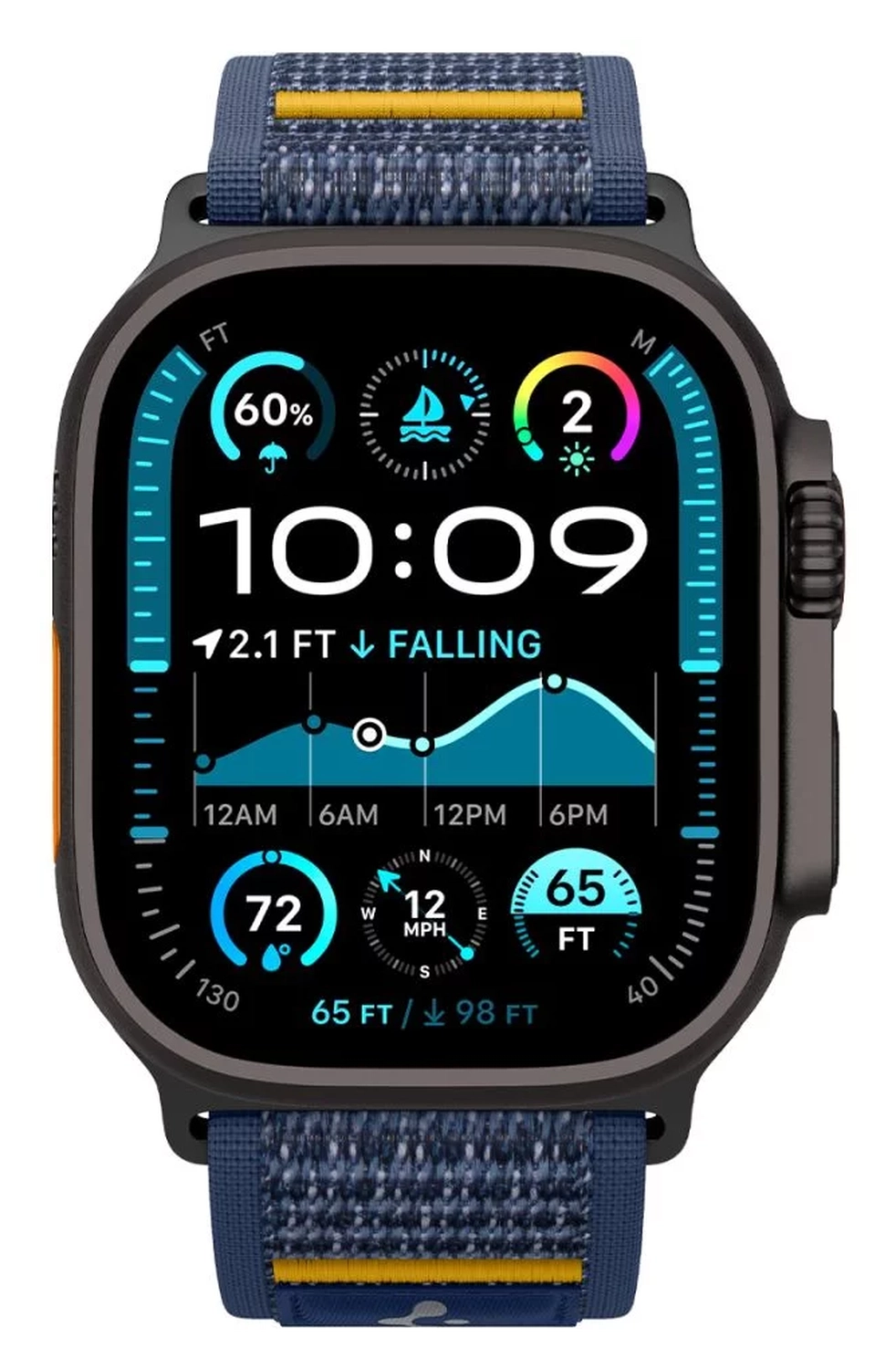 Spigen Athlex Air Apple Watch Bandje - 1-10/SE/Ultra 42/44/45/46/49MM - Blauw afbeelding 3