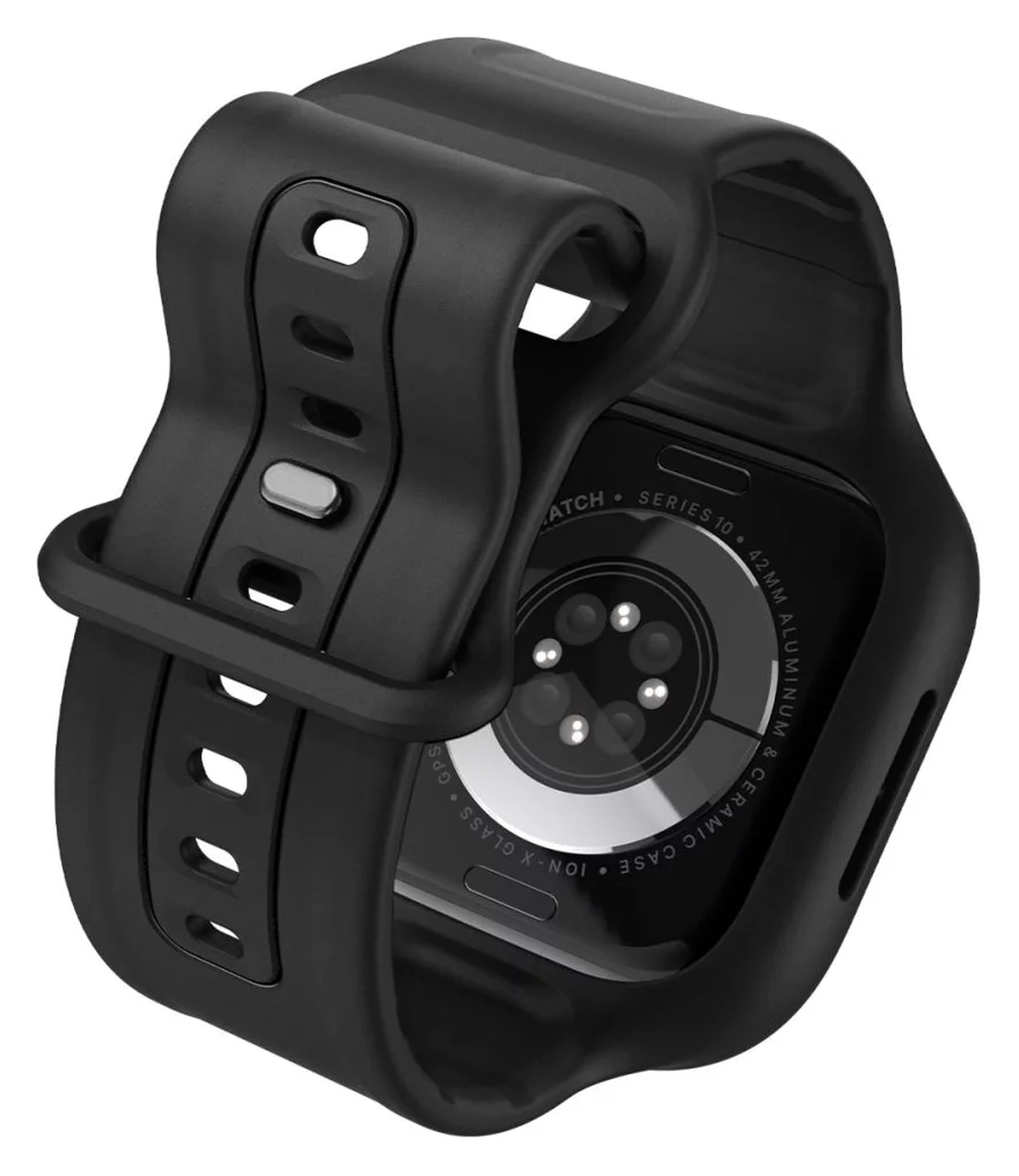 Spigen Vault Pro - Apple Watch 11/10 46MM Hoesje en Bandje - Zwart afbeelding 15