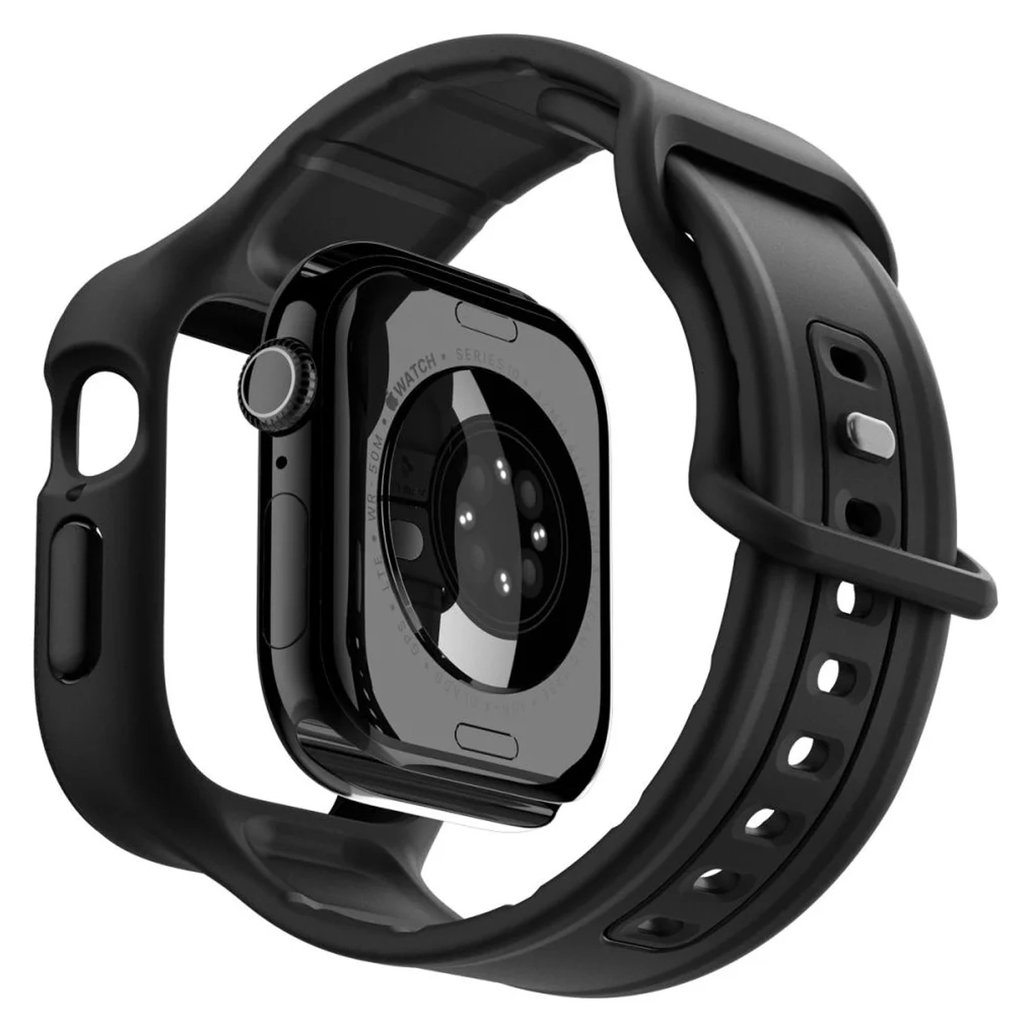 Spigen Vault Pro - Apple Watch 11/10 46MM Hoesje en Bandje - Zwart afbeelding 9