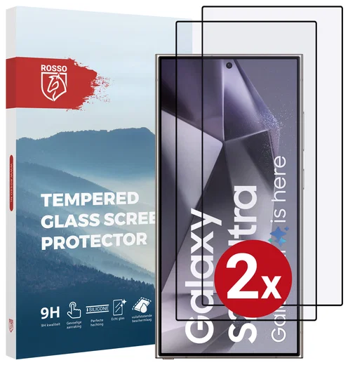 Duo Pack Rosso Samsung Galaxy S24 Ultra 9H Tempered Glass afbeelding 7