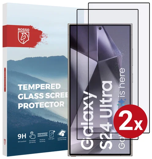Duo Pack Rosso Samsung Galaxy S24 Ultra 9H Tempered Glass afbeelding 1