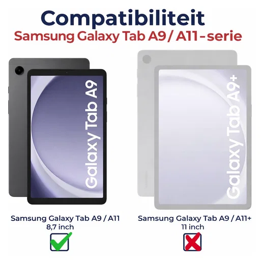 Duo Pack Rosso Samsung Galaxy Tab A11 / A9 Tempered Glass Installatietray afbeelding 5