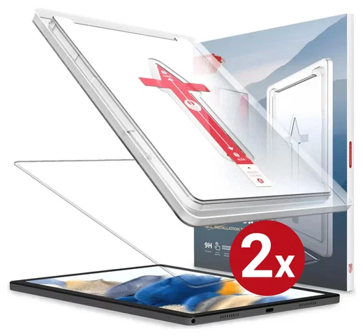 Duo Pack Rosso Samsung Galaxy Tab A11 / A9 Tempered Glass Installatietray afbeelding 10