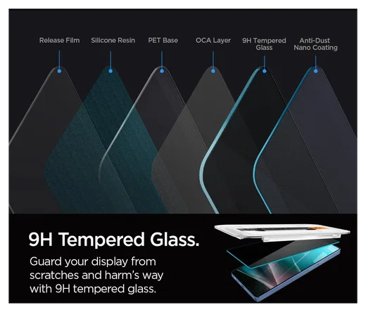 Spigen GLAS.tR EZ Fit HD Samsung Galaxy S25 Ultra Privacy Glass 2-Pack afbeelding 7