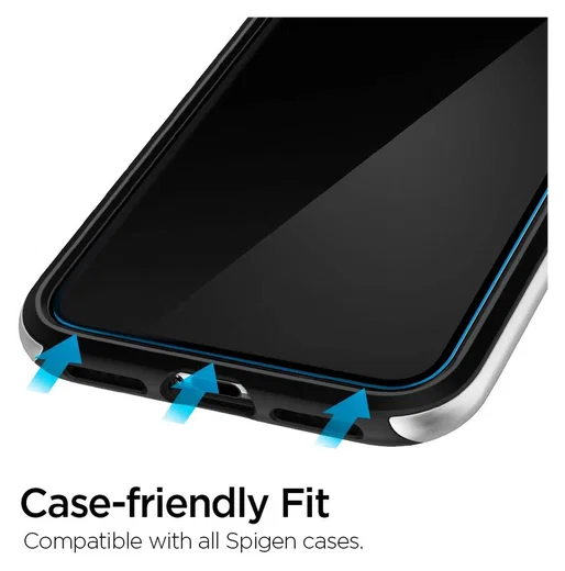 Spigen AlignMaster iPhone 11 Pro/XS/X Screen Protector Tempered Glass (2-Pack) afbeelding 6