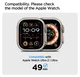 Spigen Glas.tR Slim Pro - Apple Watch Ultra 3/2/1 Screen Protector - Titanium afbeelding 2