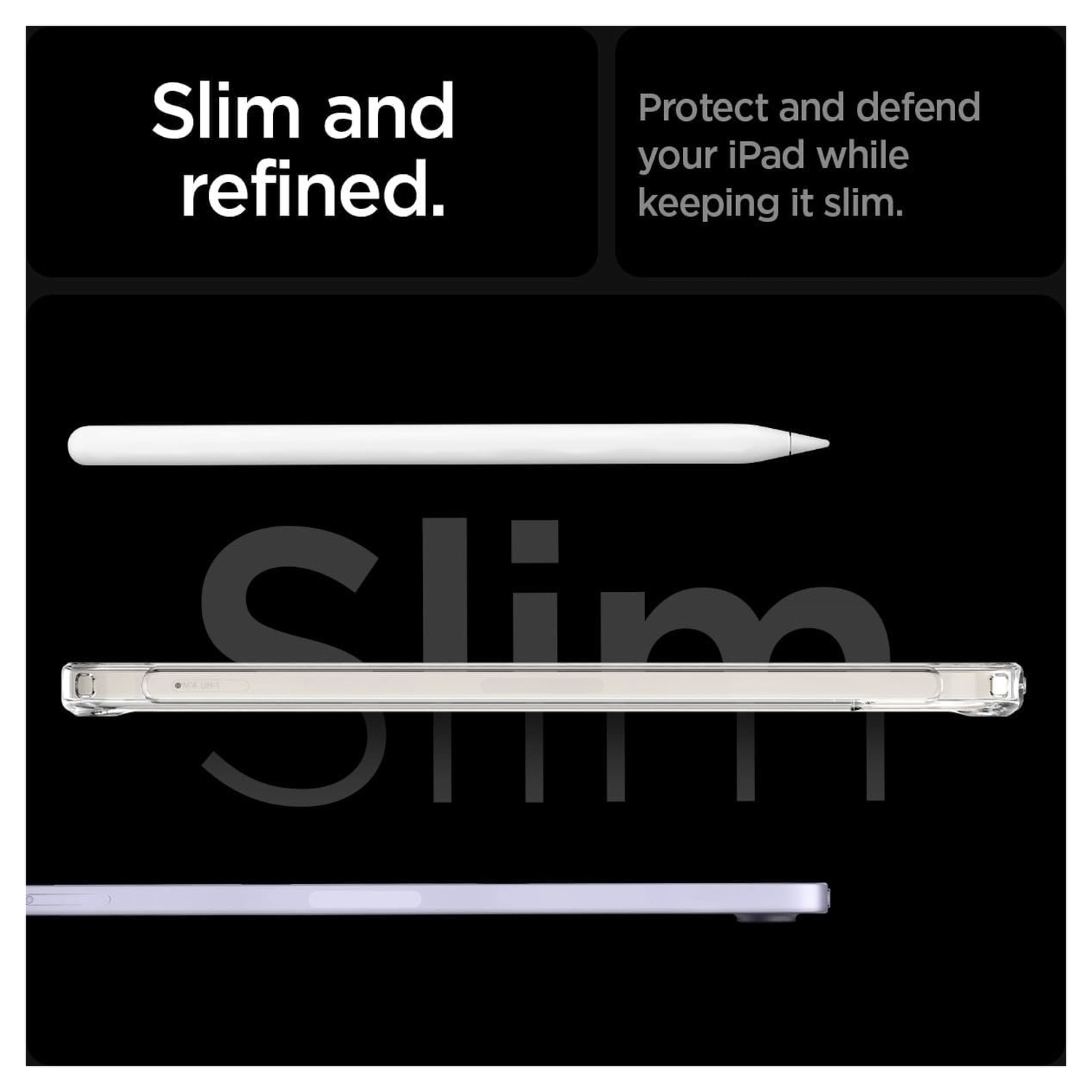Spigen Ultra Hybrid Zero One iPad Mini 7/6 Hoes Back Cover Wit afbeelding 5