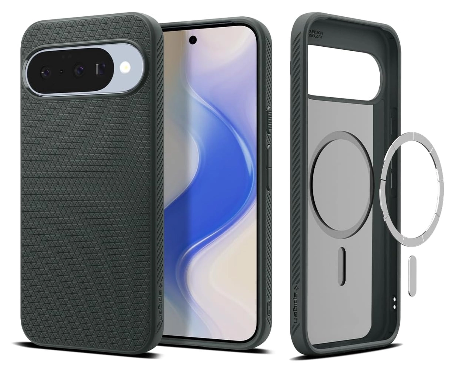 Spigen Liquid Air MagFit Google Pixel 10 / 10 Pro Hoesje MagSafe Groen afbeelding 1