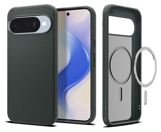 Spigen Liquid Air MagFit Google Pixel 10 / 10 Pro Hoesje MagSafe Groen afbeelding 1