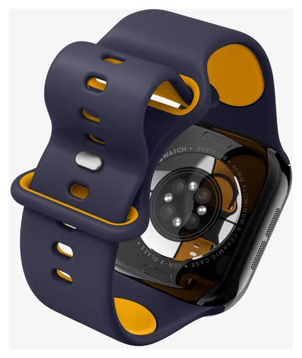 Spigen - Apple Watch 1-10/SE/Ultra Bandje - 49/46/45/44/42MM Bandje - Blauw afbeelding 13