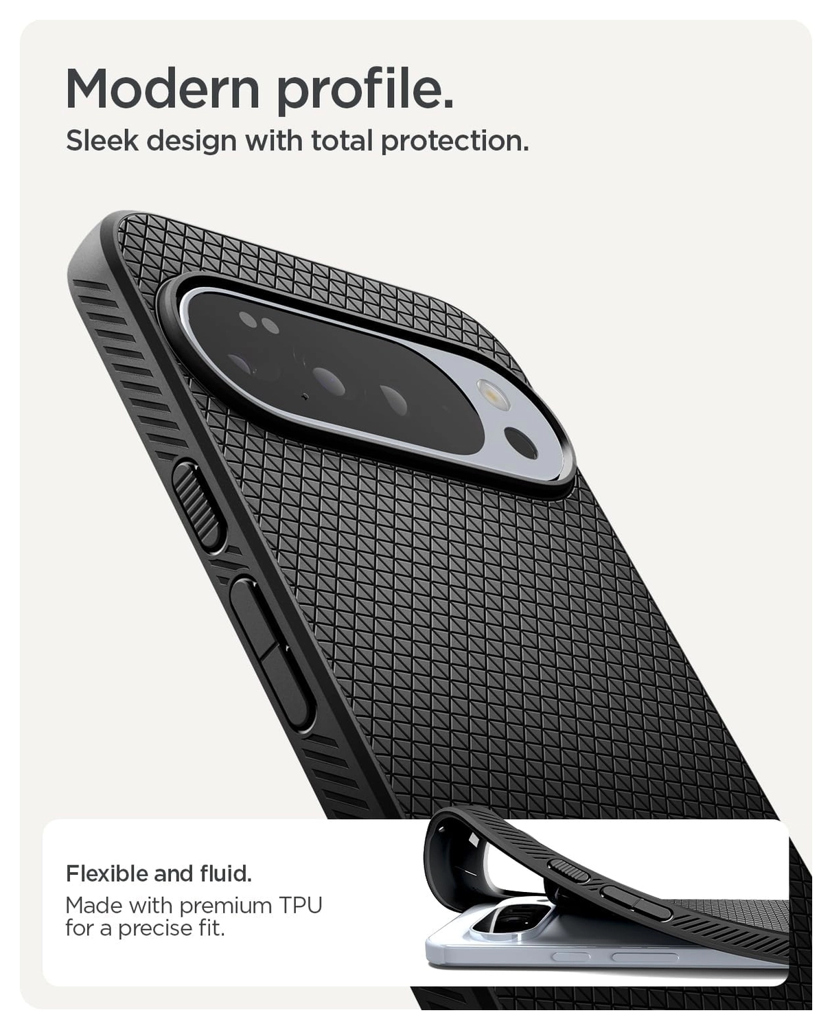 Spigen Liquid Air Google Pixel 10 / 10 Pro Hoesje Back Cover Matte Zwart afbeelding 6