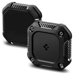 Spigen Tough Armor IP AirTag Hoesje Waterdicht Case met 3M Tape Zwart afbeelding