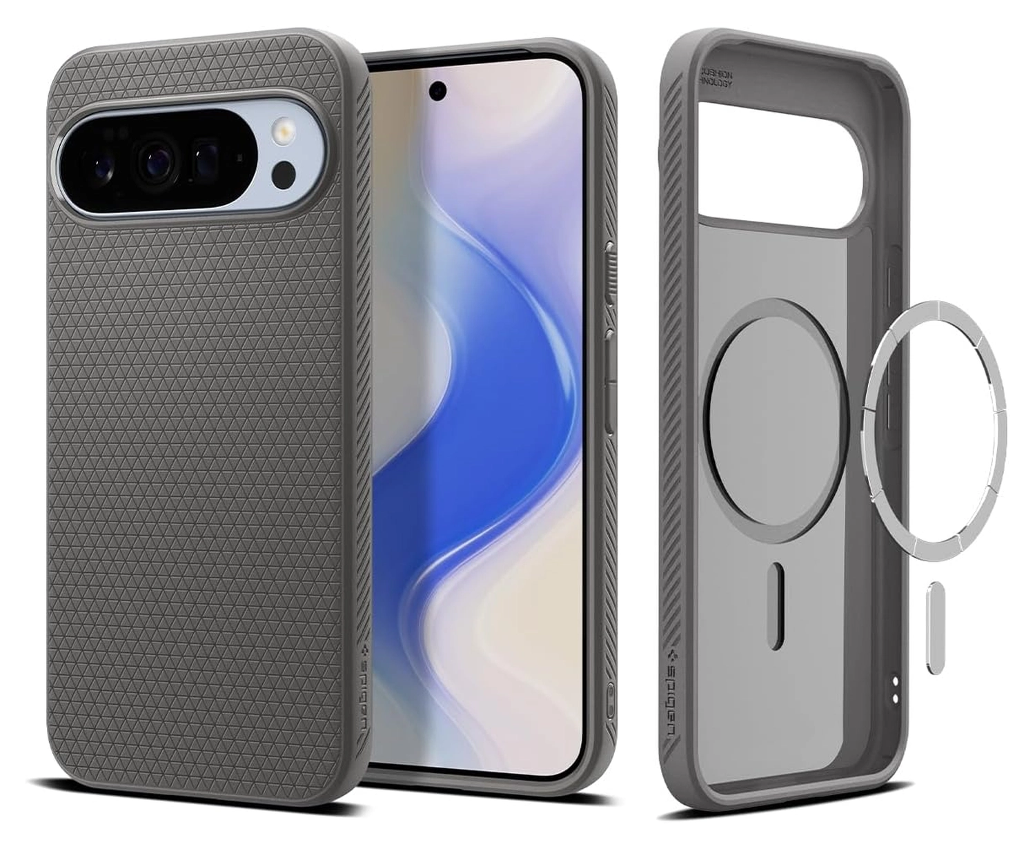 Spigen Liquid Air MagFit Google Pixel 10 / 10 Pro Hoesje MagSafe Grijs afbeelding 1