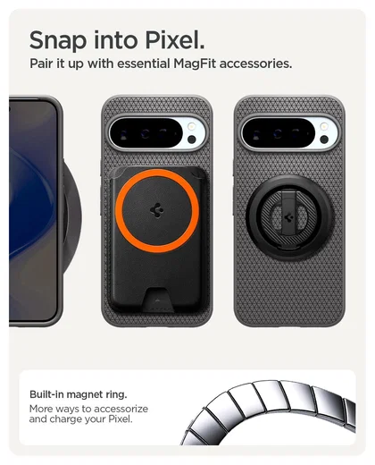 Spigen Liquid Air MagFit Google Pixel 10 / 10 Pro Hoesje MagSafe Grijs afbeelding 5
