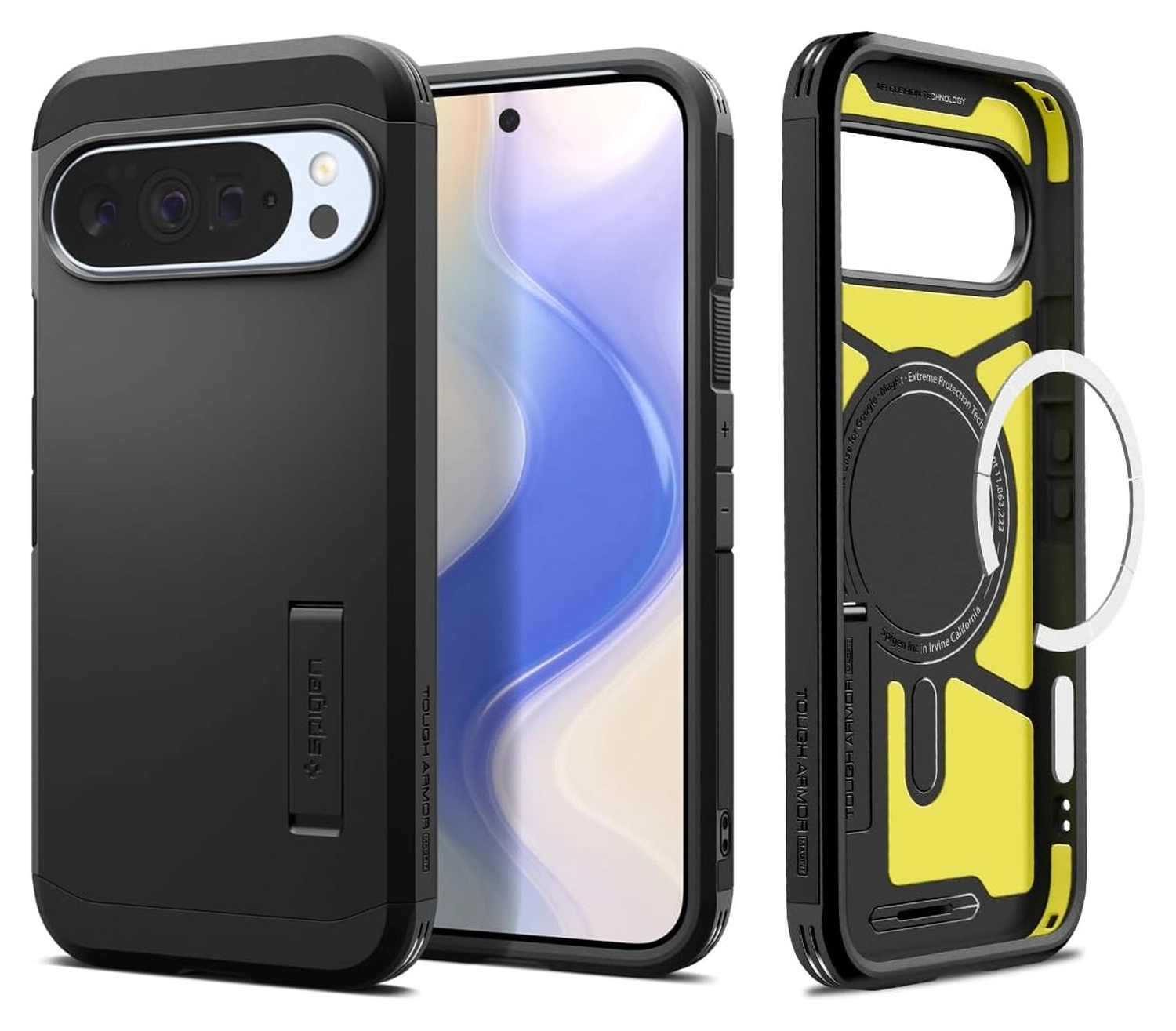 Spigen Tough Armor Google Pixel 10 / 10 Pro Hoesje MagSafe Back Cover Zwart afbeelding 1