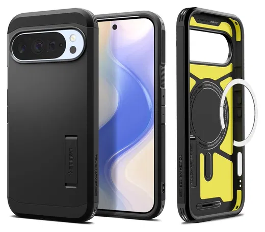 Spigen Tough Armor Google Pixel 10 / 10 Pro Hoesje MagSafe Back Cover Zwart afbeelding 1