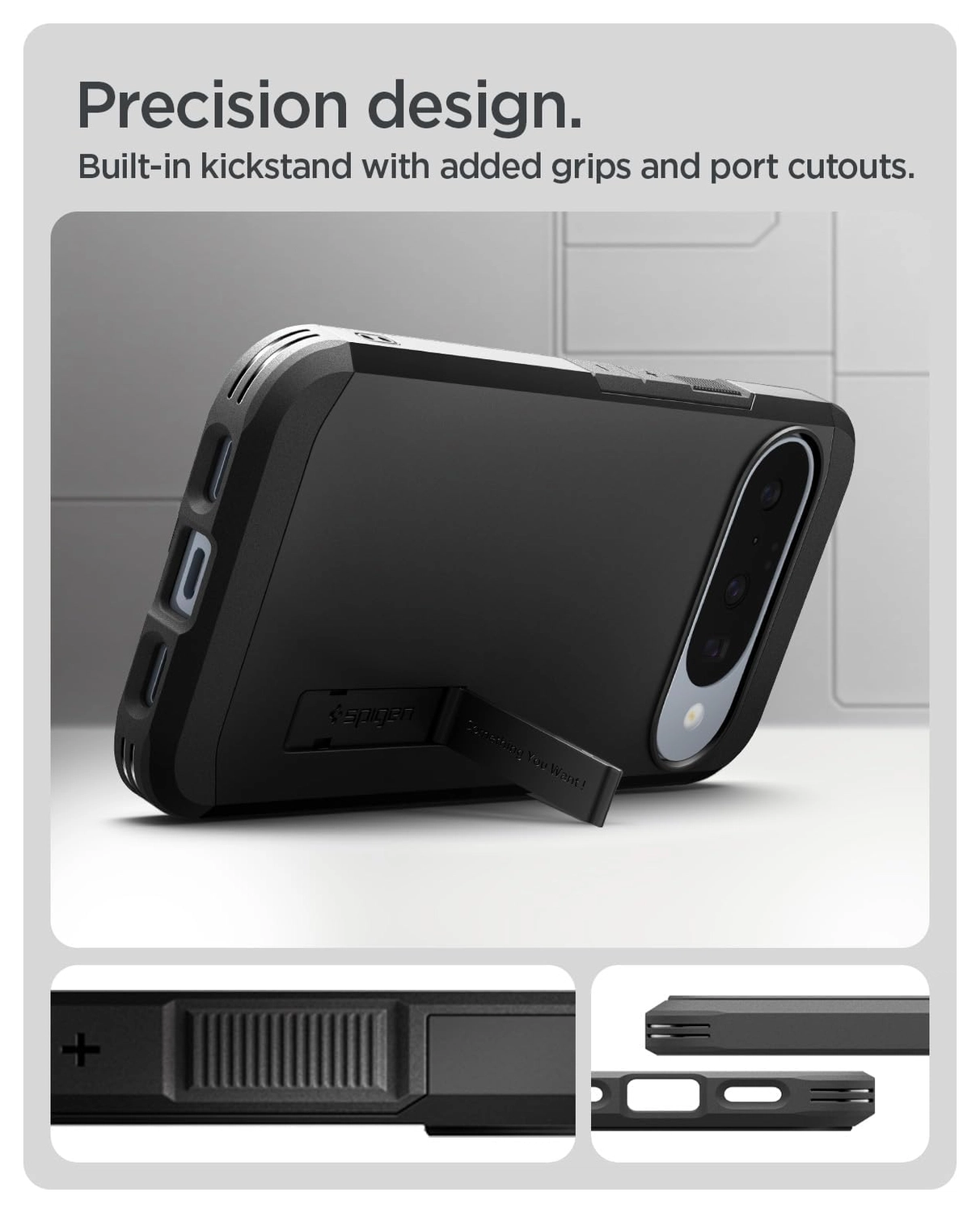 Spigen Tough Armor Google Pixel 10 / 10 Pro Hoesje MagSafe Back Cover Zwart afbeelding 5