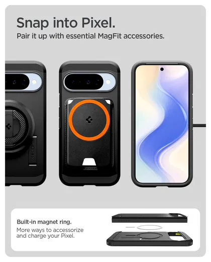 Spigen Tough Armor Google Pixel 10 / 10 Pro Hoesje MagSafe Back Cover Zwart afbeelding 8