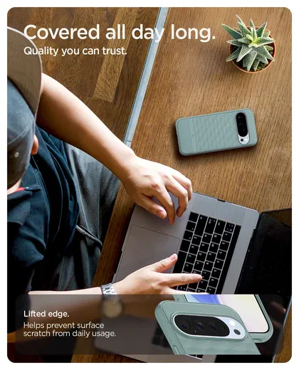 Spigen Parallax MagFit Google Pixel 10 / 10 Pro Hoesje Back Cover Groen afbeelding 9