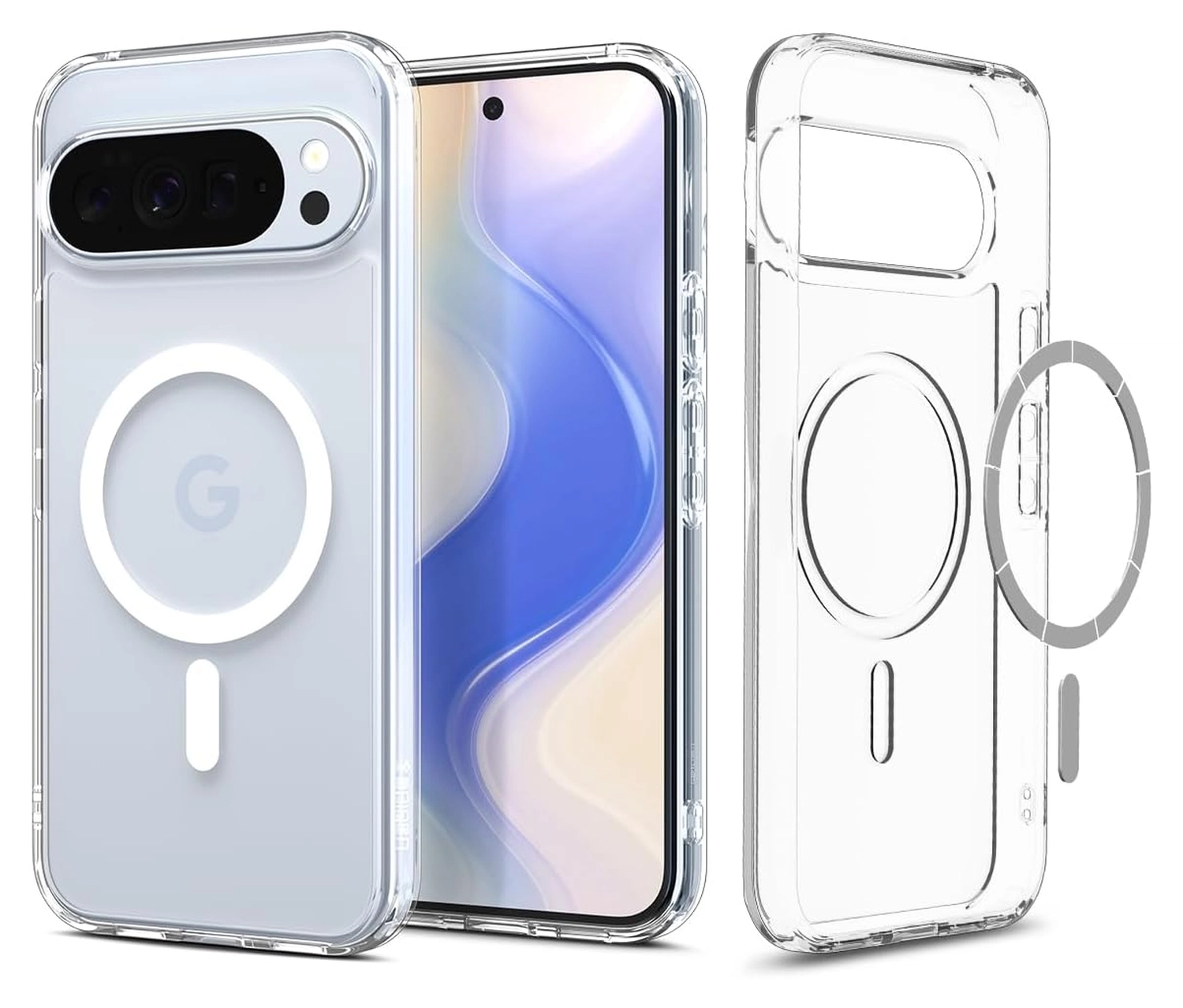 Spigen Ultra Hybrid MagFit Google Pixel 10 Pro XL Hoesje MagSafe Transparant Wit afbeelding 1