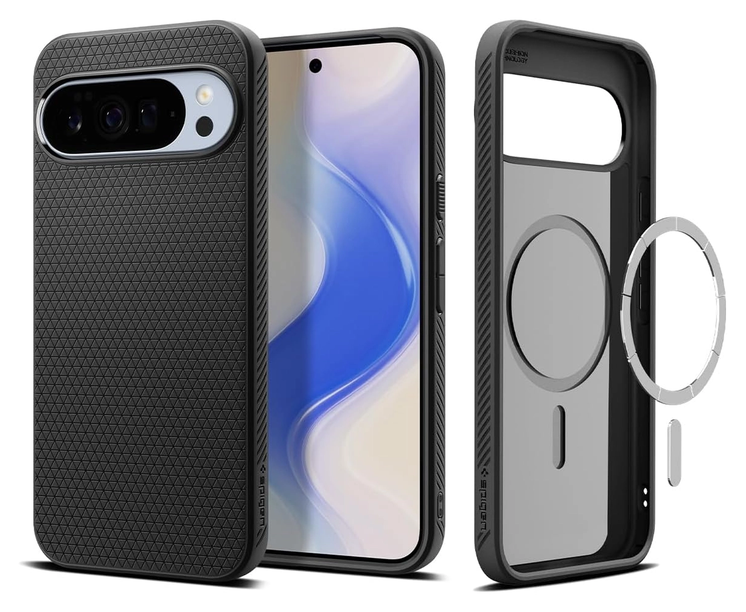 Spigen Liquid Air MagFit Google Pixel 10 Pro XL Hoesje MagSafe Back Cover Zwart afbeelding 1
