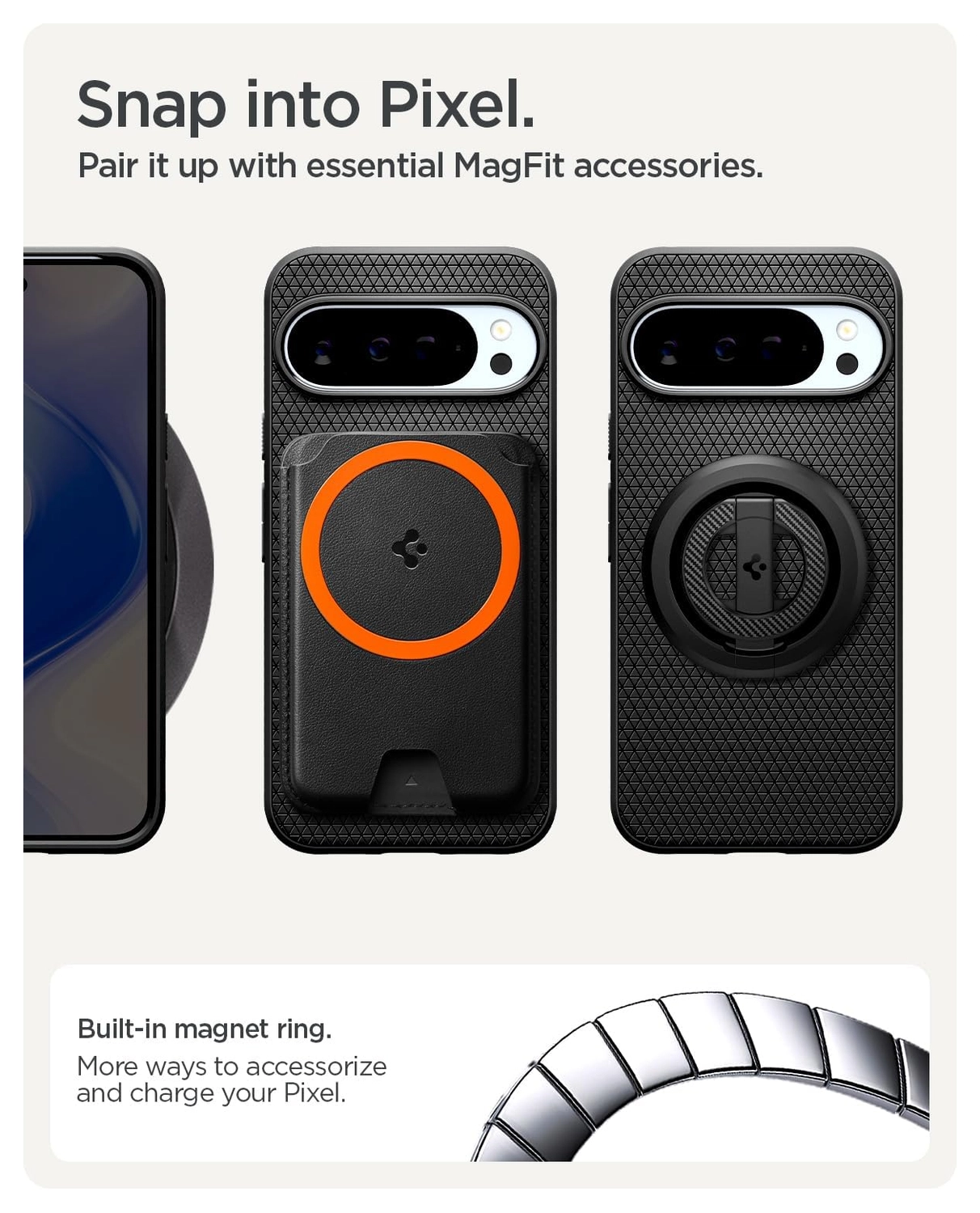 Spigen Liquid Air MagFit Google Pixel 10 Pro XL Hoesje MagSafe Back Cover Zwart afbeelding 4