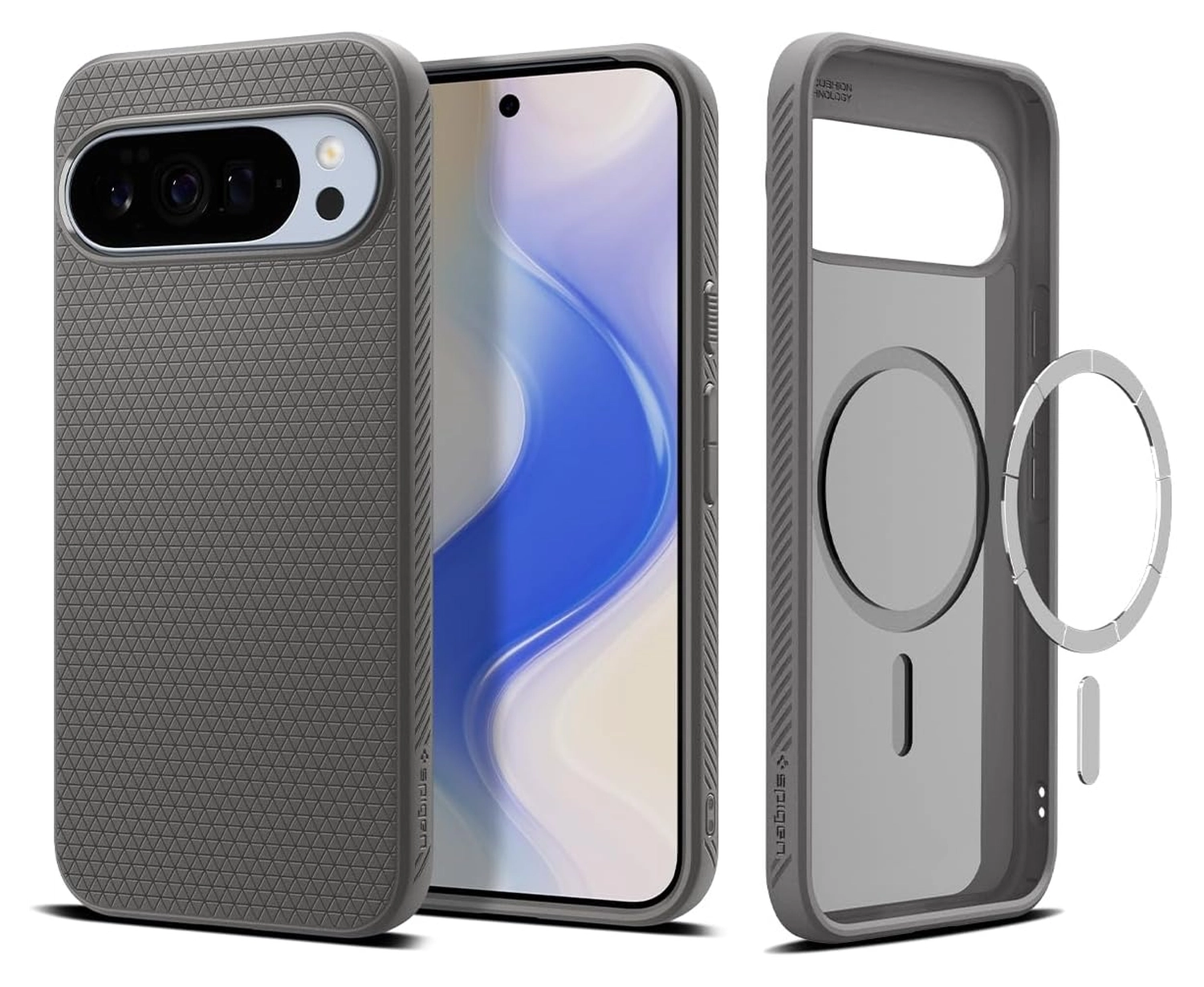 Spigen Liquid Air MagFit Google Pixel 10 Pro XL Hoesje MagSafe Back Cover Grijs afbeelding 1