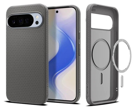 Spigen Liquid Air MagFit Google Pixel 10 Pro XL Hoesje MagSafe Back Cover Grijs afbeelding 1