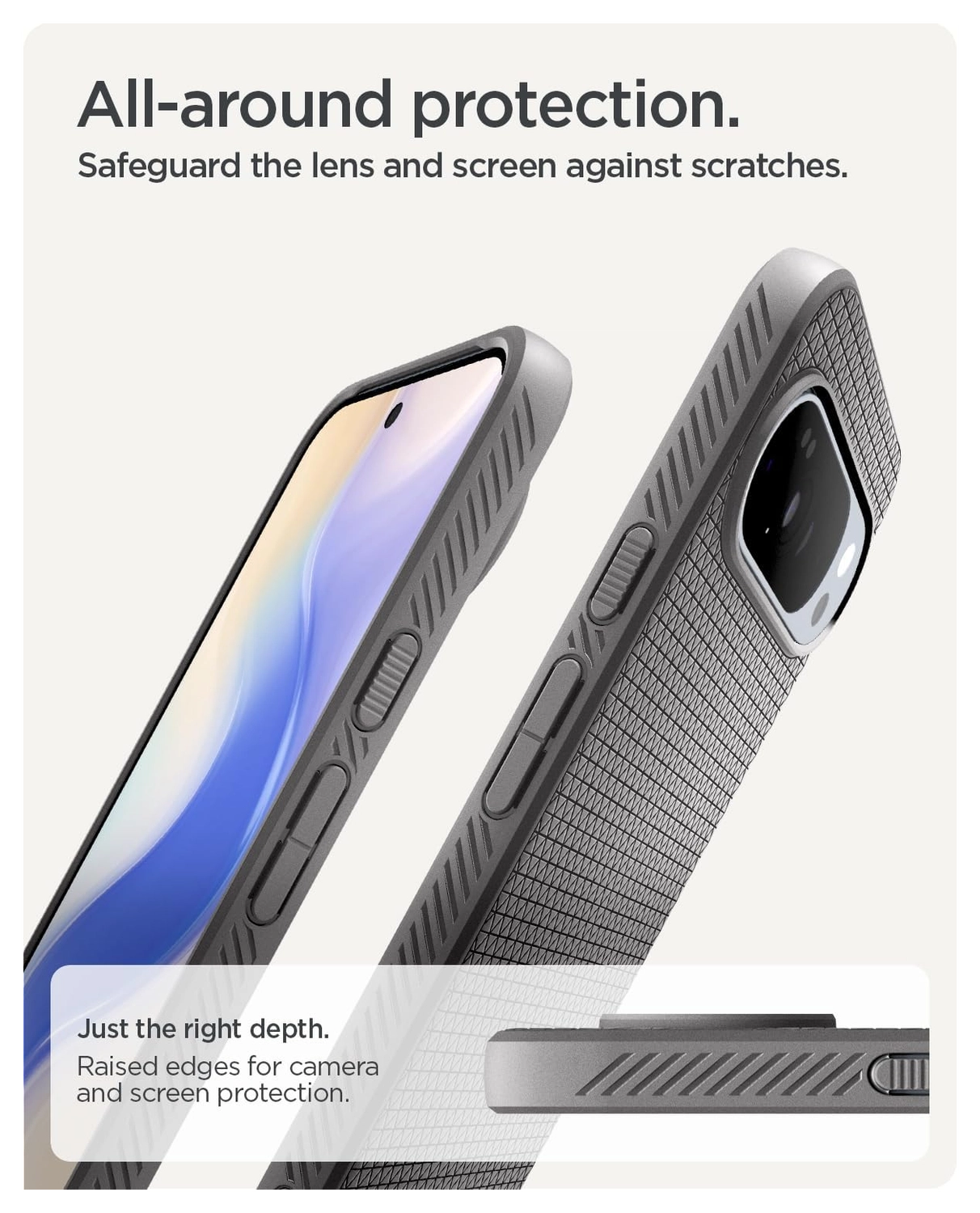 Spigen Liquid Air MagFit Google Pixel 10 Pro XL Hoesje MagSafe Back Cover Grijs afbeelding 4