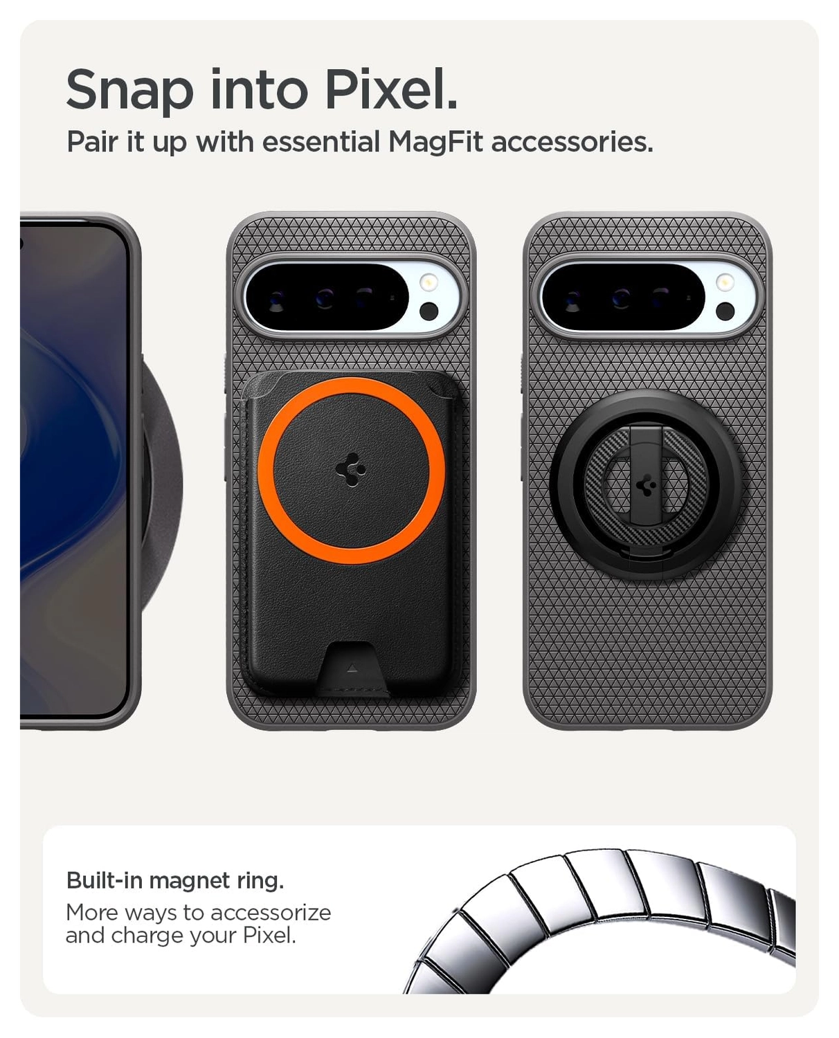 Spigen Liquid Air MagFit Google Pixel 10 Pro XL Hoesje MagSafe Back Cover Grijs afbeelding 7