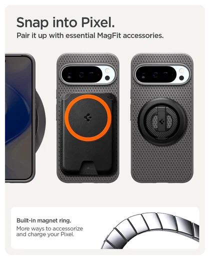 Spigen Liquid Air MagFit Google Pixel 10 Pro XL Hoesje MagSafe Back Cover Grijs afbeelding 7