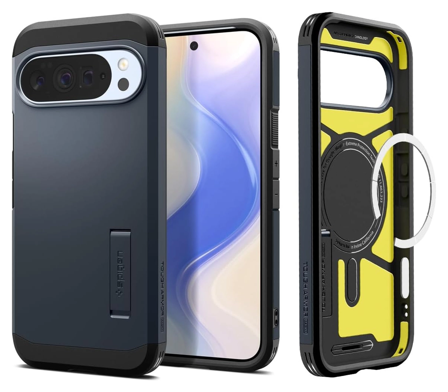 Spigen Tough Armor Google Pixel 10 / 10 Pro Hoesje MagSafe Metal Slate afbeelding 1