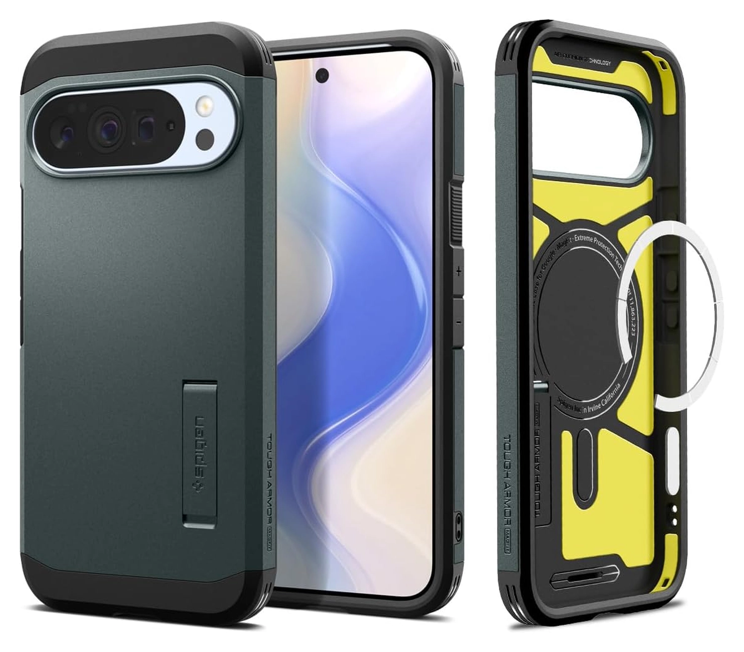 Spigen Tough Armor Google Pixel 10 / 10 Pro Hoesje MagSafe Groen afbeelding 1