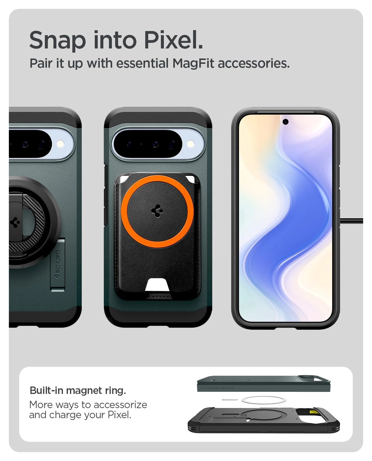 Spigen Tough Armor Google Pixel 10 / 10 Pro Hoesje MagSafe Groen afbeelding 6