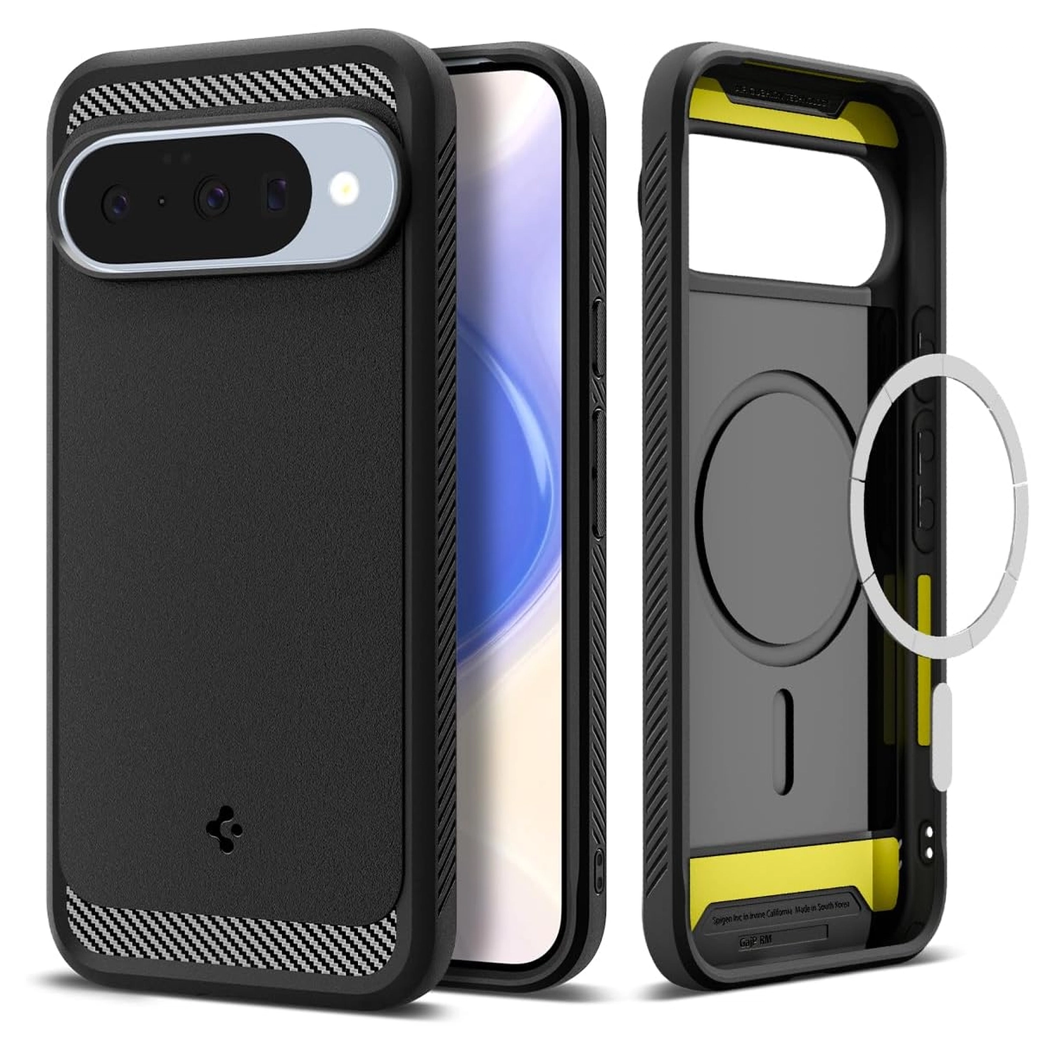 Spigen Rugged Armor MagFit Google Pixel 10 / 10 Pro Hoesje MagSafe Matte Zwart afbeelding 1