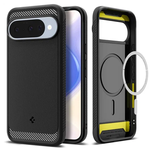 Spigen Rugged Armor MagFit Google Pixel 10 / 10 Pro Hoesje MagSafe Matte Zwart afbeelding 1