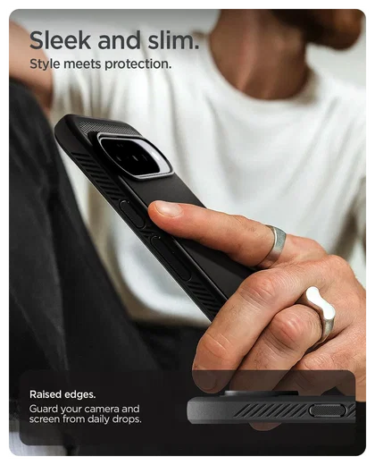 Spigen Rugged Armor MagFit Google Pixel 10 / 10 Pro Hoesje MagSafe Matte Zwart afbeelding 4