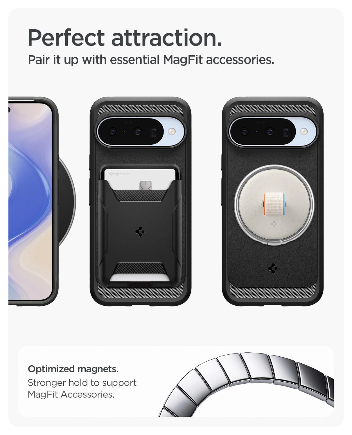 Spigen Rugged Armor MagFit Google Pixel 10 / 10 Pro Hoesje MagSafe Matte Zwart afbeelding 7
