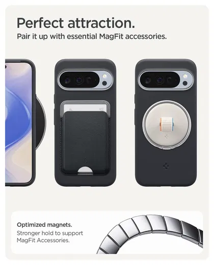 Spigen Nano Pop MagFit Google Pixel 10 / 10 Pro Hoesje MagSafe Back Cover Zwart afbeelding 4