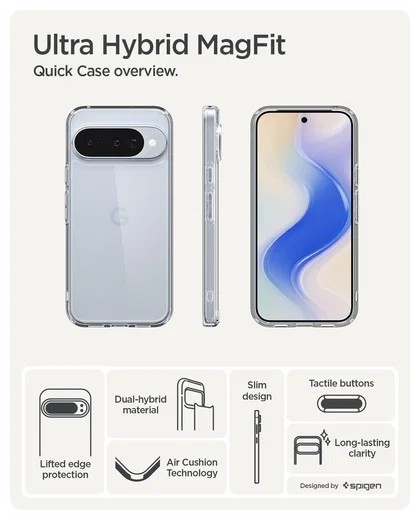 Spigen Ultra Hybrid Google Pixel 10 / 10 Pro Hoesje Back Cover Transparant afbeelding 8