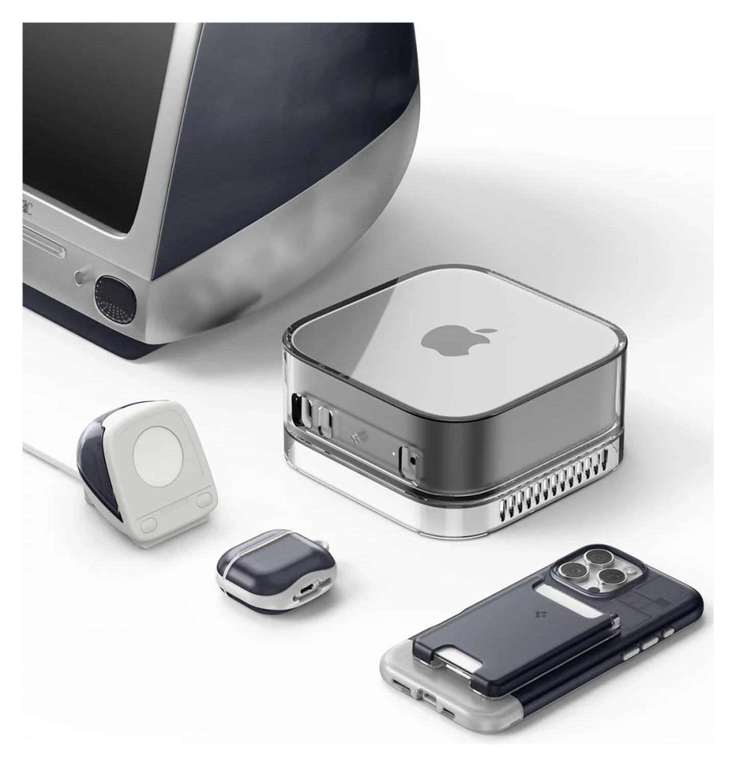 Spigen Classic C1 Smartwatch Houder voor Apple Watch Oplader Grijs afbeelding 12
