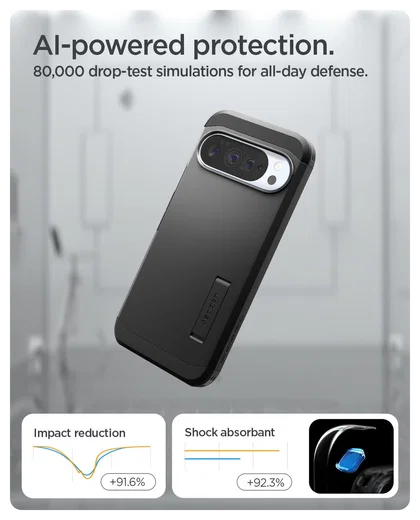 Spigen Tough Armor Google Pixel 10 Pro XL Hoesje MagSafe Back Cover Zwart afbeelding 5