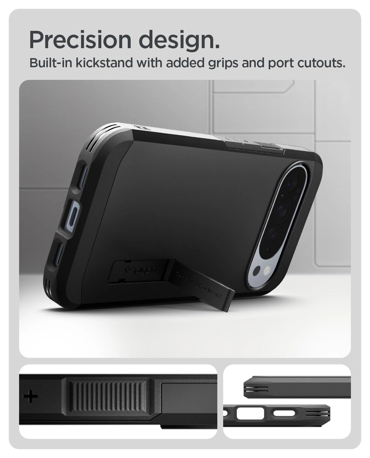 Spigen Tough Armor Google Pixel 10 Pro XL Hoesje MagSafe Back Cover Zwart afbeelding 6